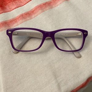 RayBan Jr Frames RB 1531 3591 48-16-130 Violet Opal Ice Wayfarer Case Cloth New!